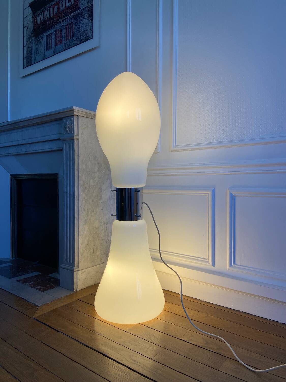 "Birillo" floor lamp by Carlo Nason for Mazzega - 1960.