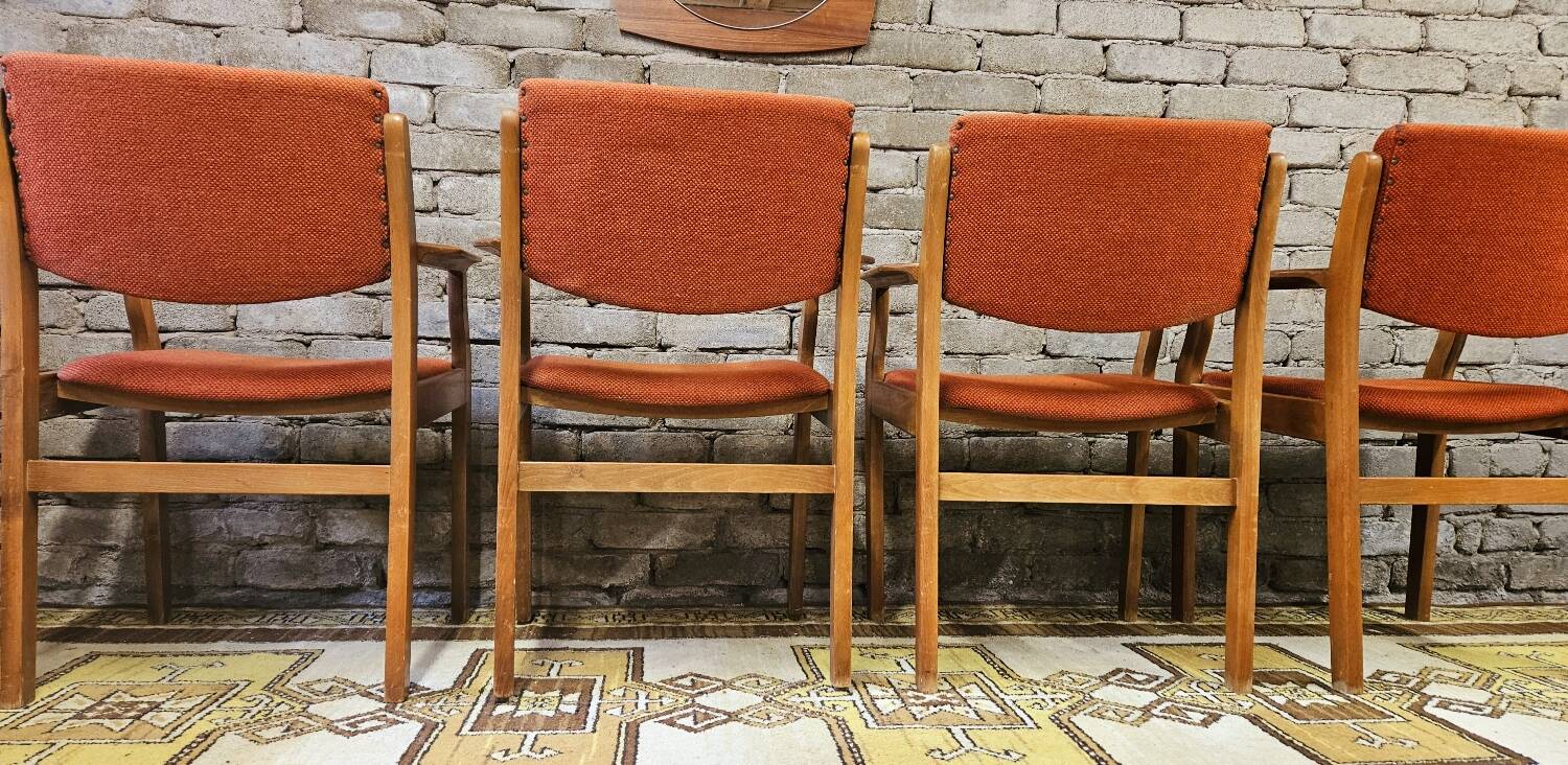 Set de 4 fauteuils casala 1970 vintage