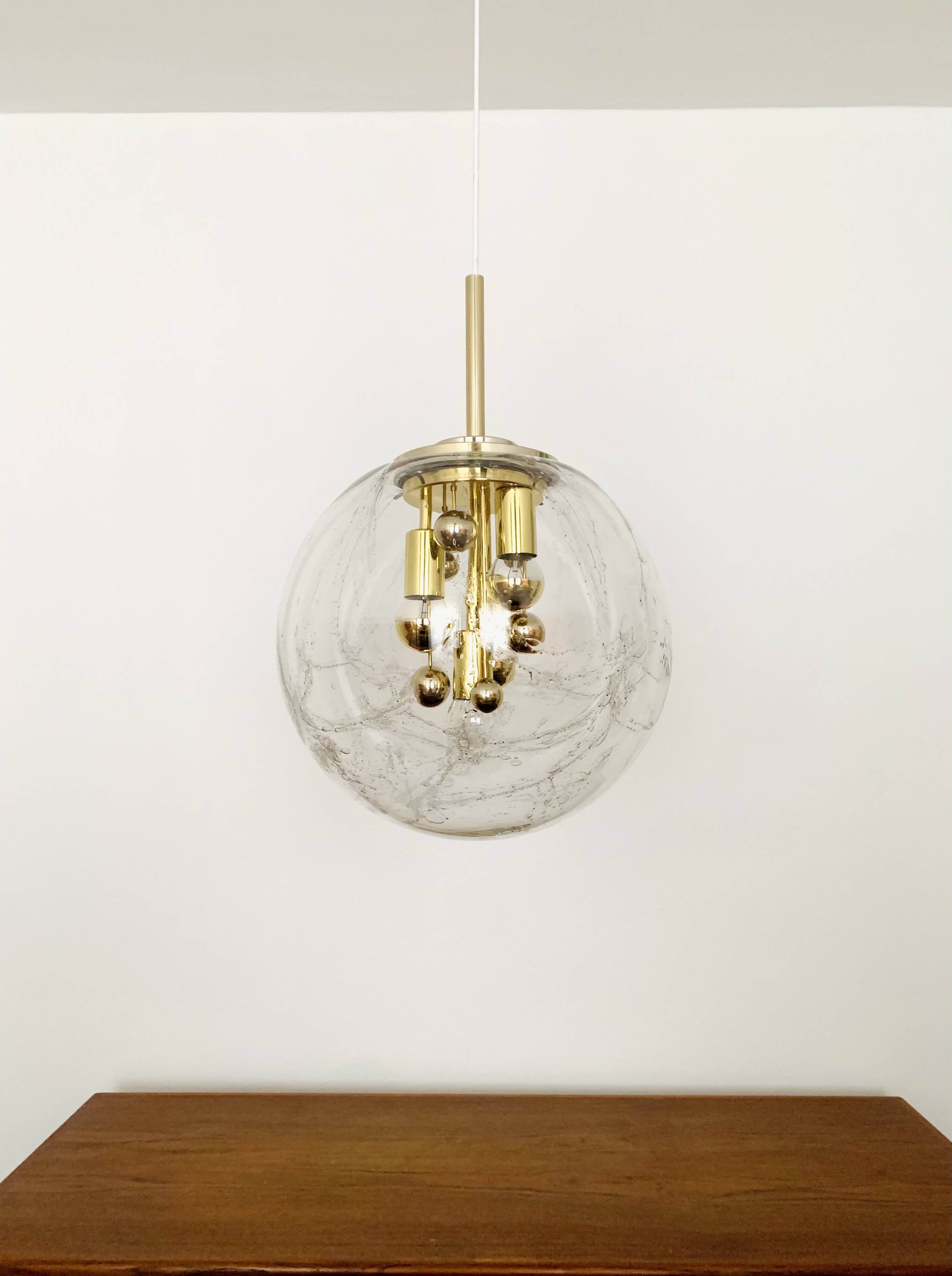 Big Ball Glass Pendant Lamp by Doria