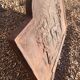 Cast iron fireplace decoration in Relief Deer in good state forest