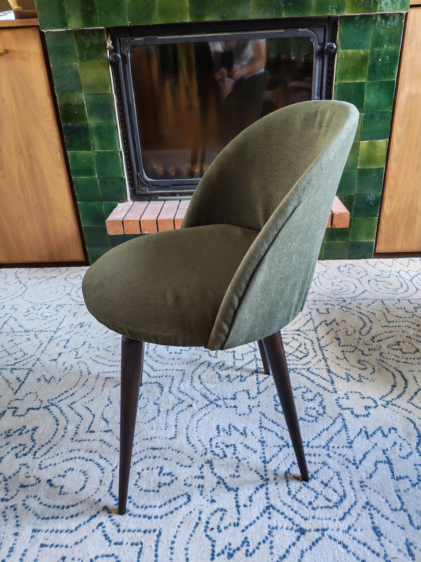 Pair of renovated vintage chairs from the 1950s.
