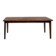 Oak dining table with tapered legs, 1970s.