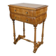 Rare Small Chiffonnière Table in Speckled Amboyna and Cherry, Louis Philippe Period – 19th