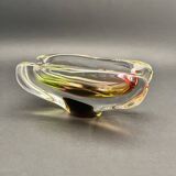 Art Glass Ashtray attributed to Josef Rozinek for Novy Bor, 1960s