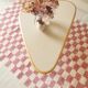 Pink and white Beni Ouarain checkered Berber rug in wool