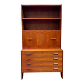 Scandinavian vintage teak library bar cabinet from the 1960s.