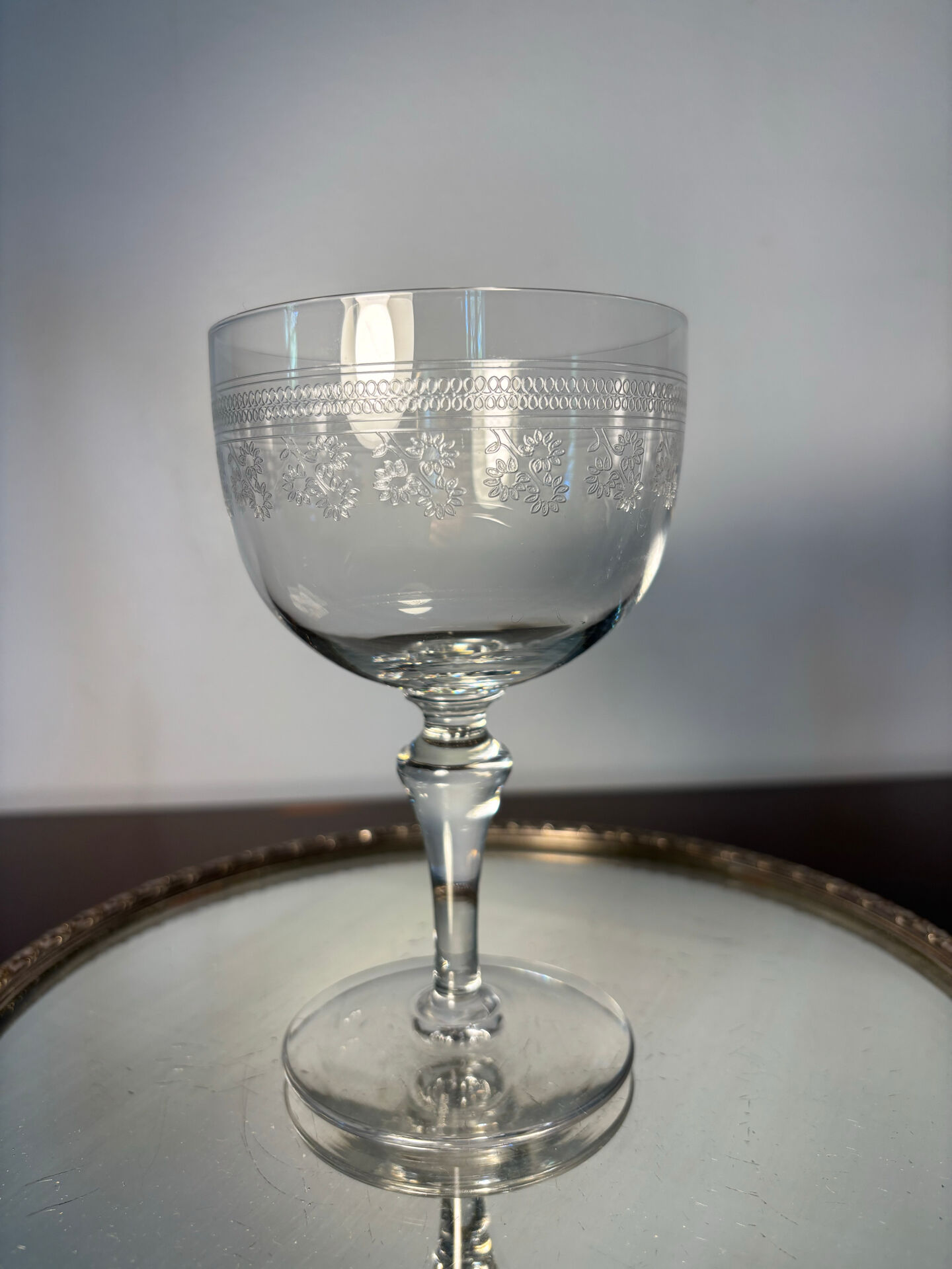 Water glass Baccarat Pompadour model before 1936