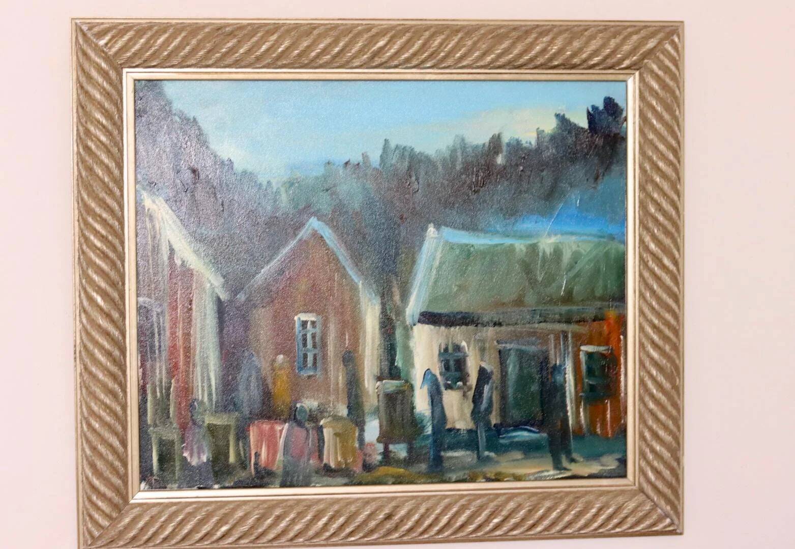 "Cabins at Dusk" - by Göte Lundberg