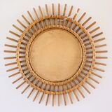 Sun rattan mirror 48x48cm