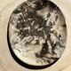 Very large empty pocket or dish in petrified wood