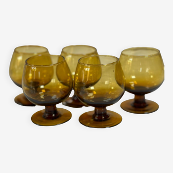 Amber shot glass