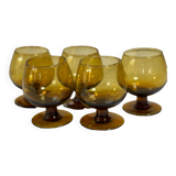 Amber shot glass
