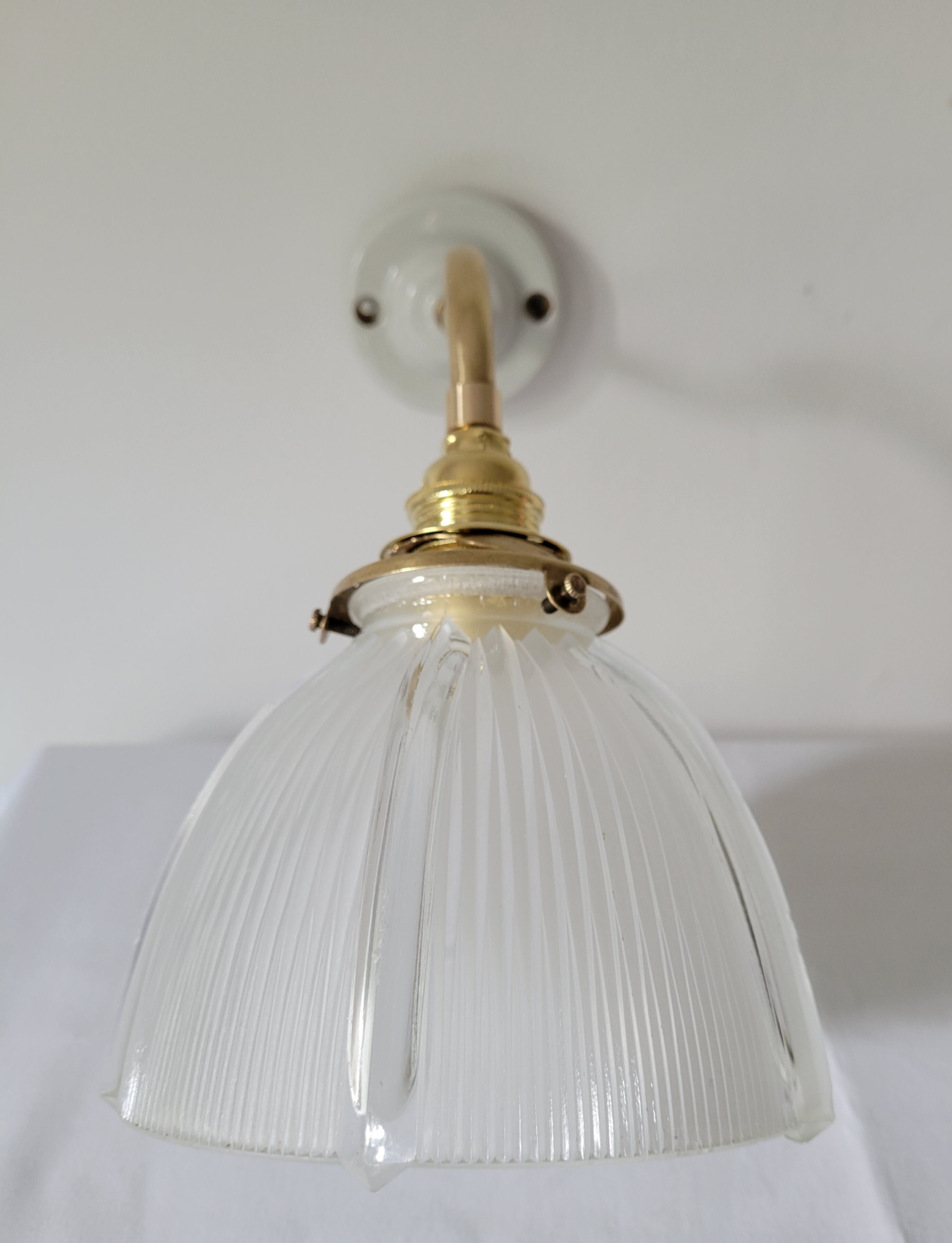 Holophane gooseneck wall lamp