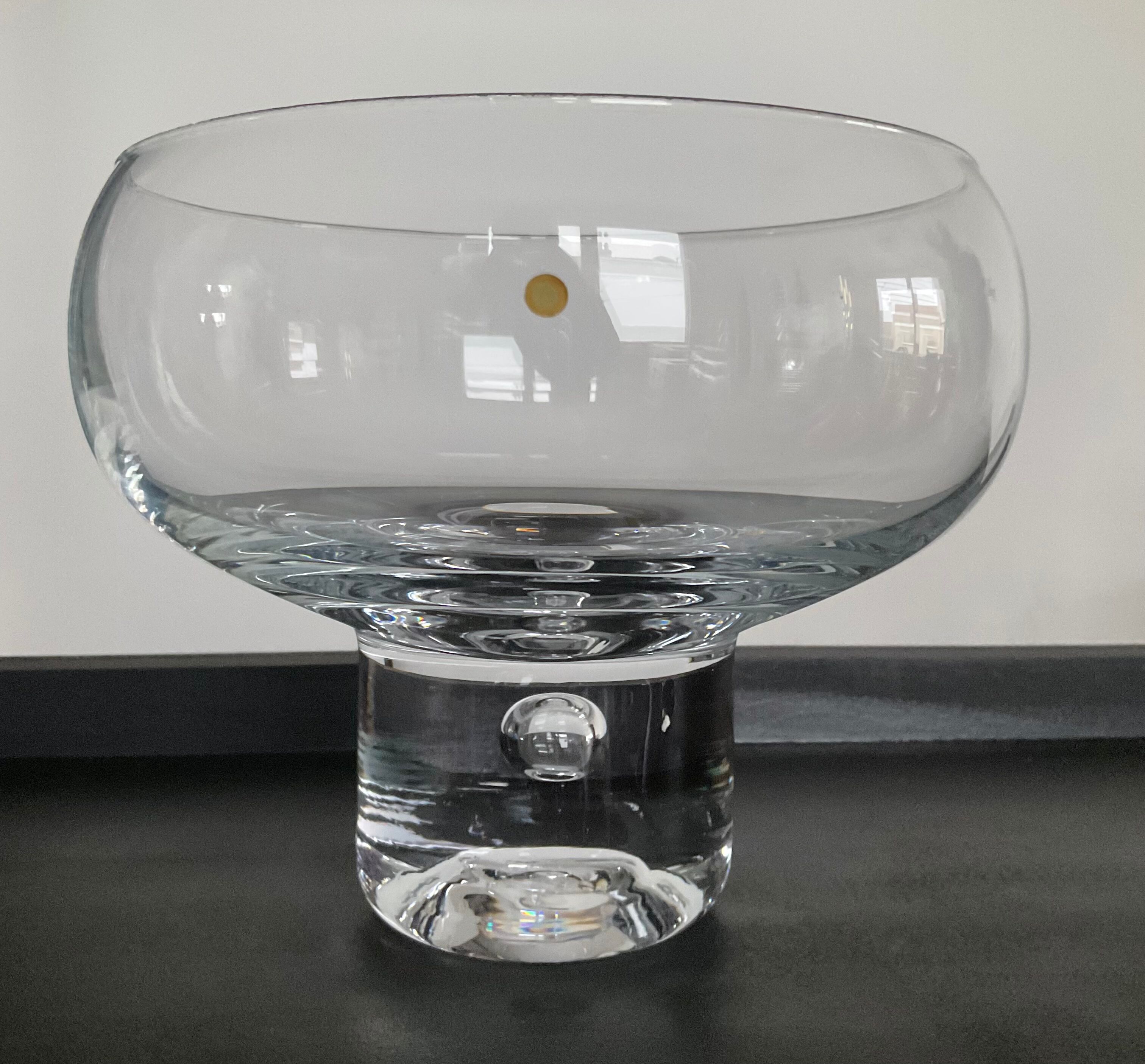 Vintage cup in blown glass made in italy