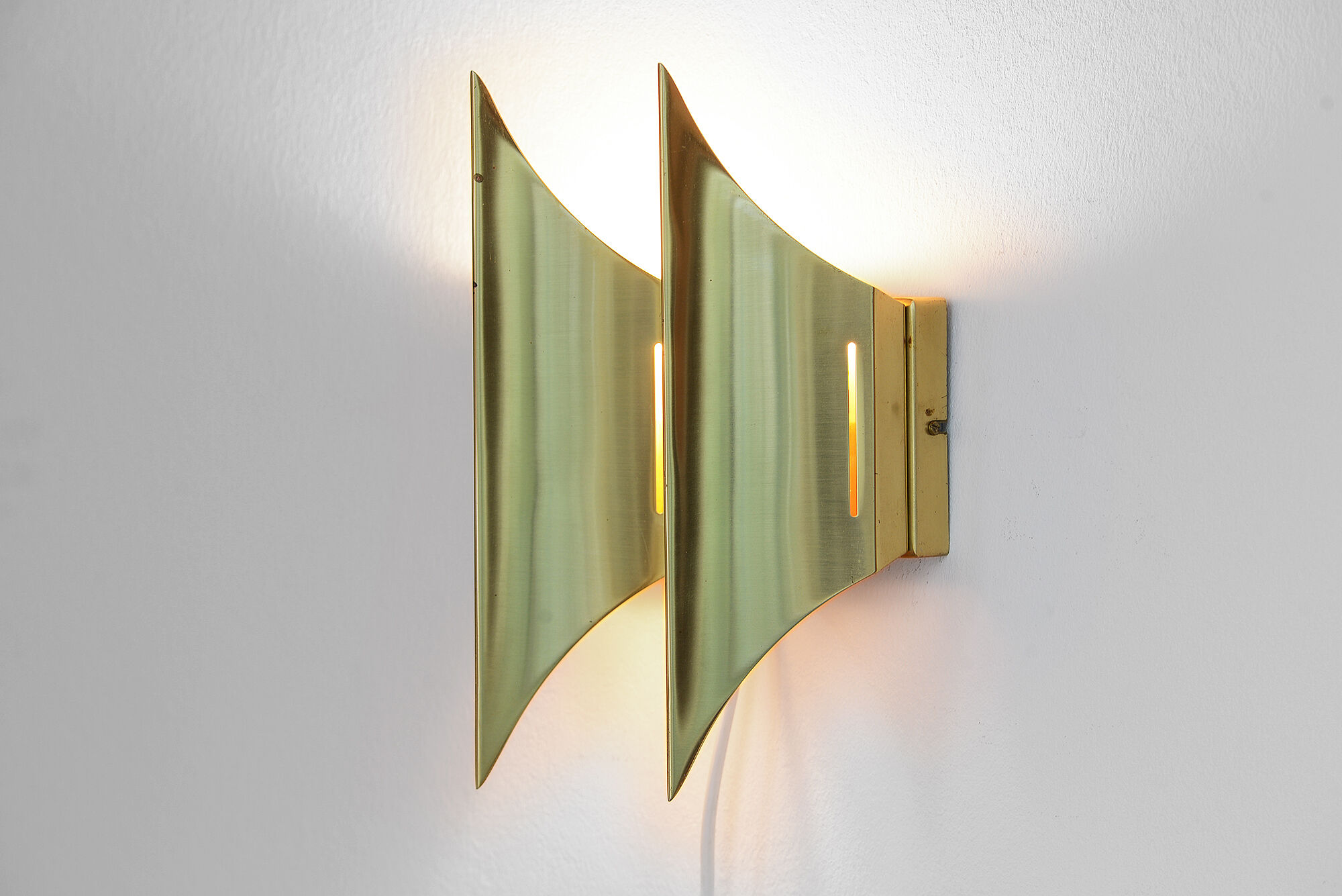 Double wall light "Gothic II" by Bent Karlby for Lyfa. Denmark 1960s