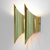 Double wall light "Gothic II" by Bent Karlby for Lyfa. Denmark 1960s
