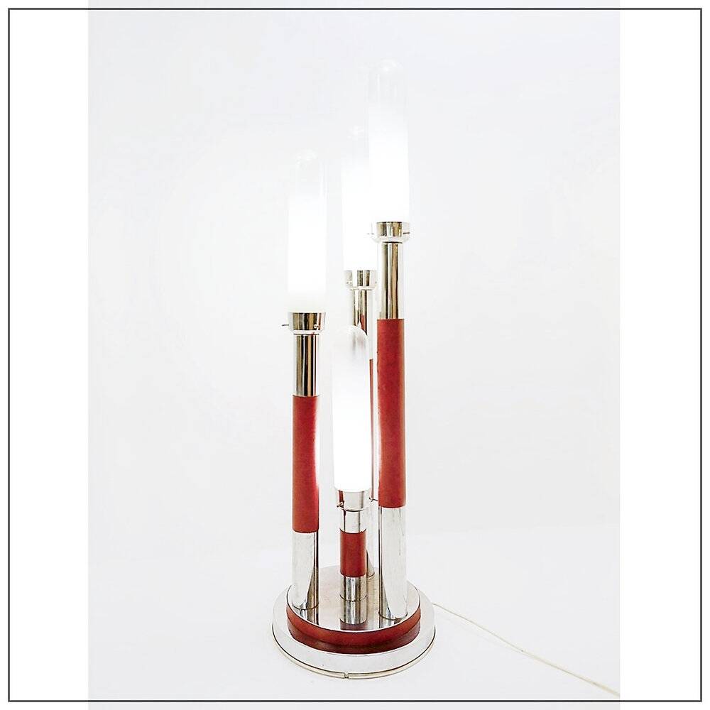 Lampadaire vintage Space Age – Carlo Nason pour Mazzega (1970)