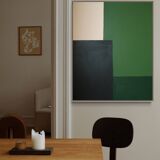 Green composition, acrylic on stretched canvas 2023