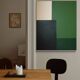 Green composition, acrylic on stretched canvas 2023