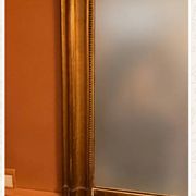 Antique gilded wooden mirror