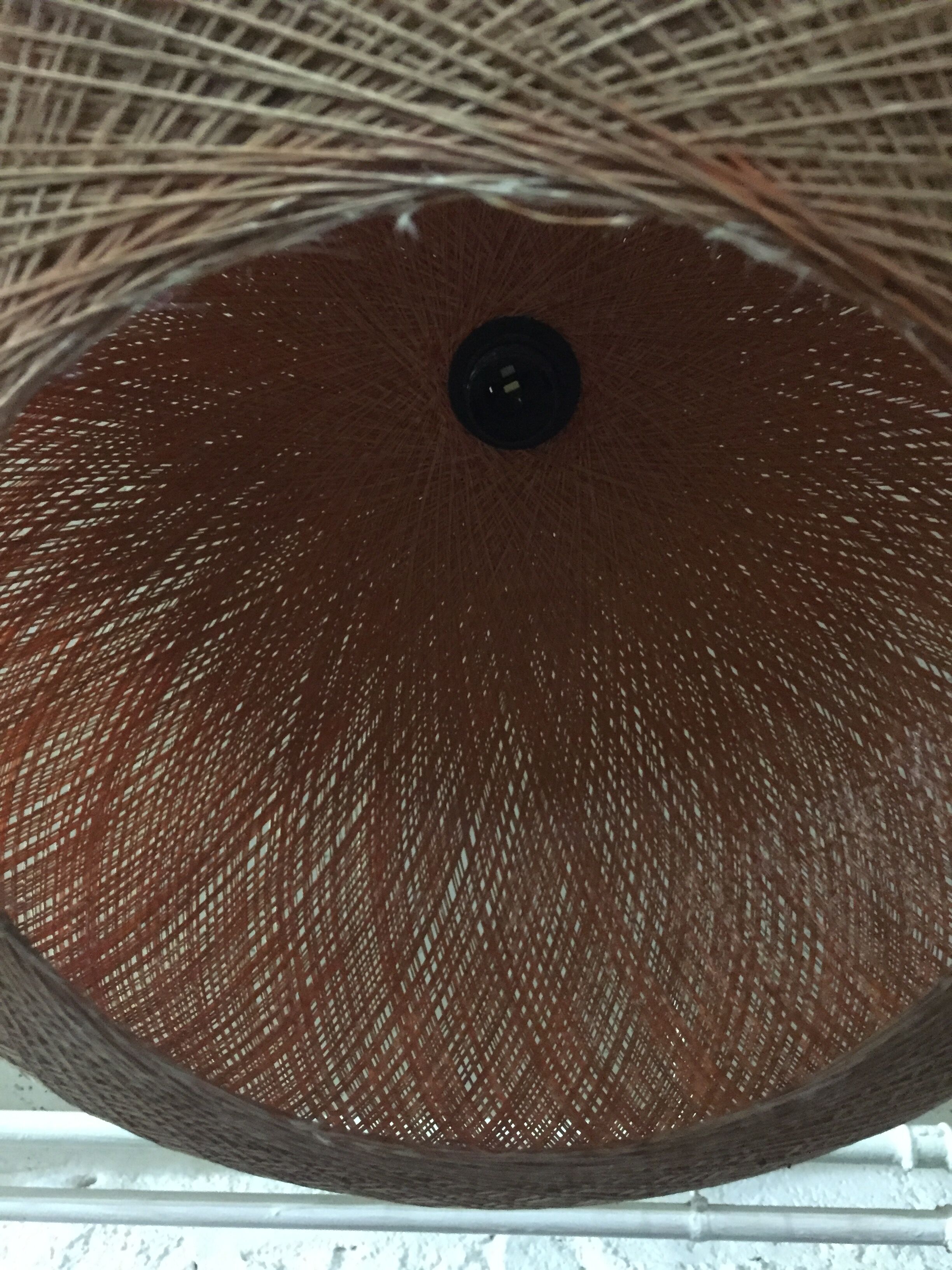 Scandinavian hanging lamp braided