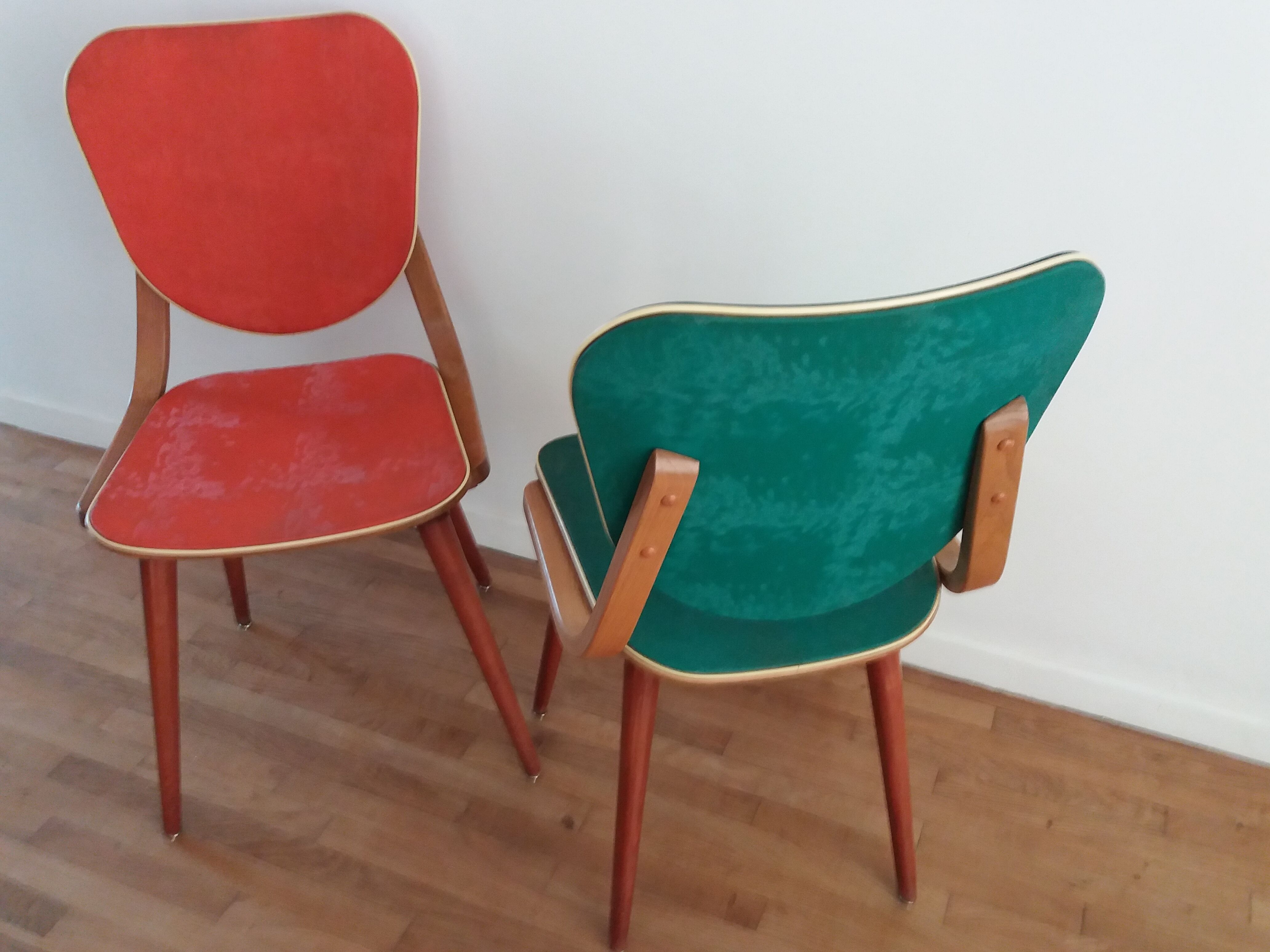 Pair of typical 60s chairs