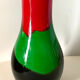 Vase en verre multicolore
