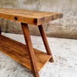 Old workbench side table or bathroom furniture