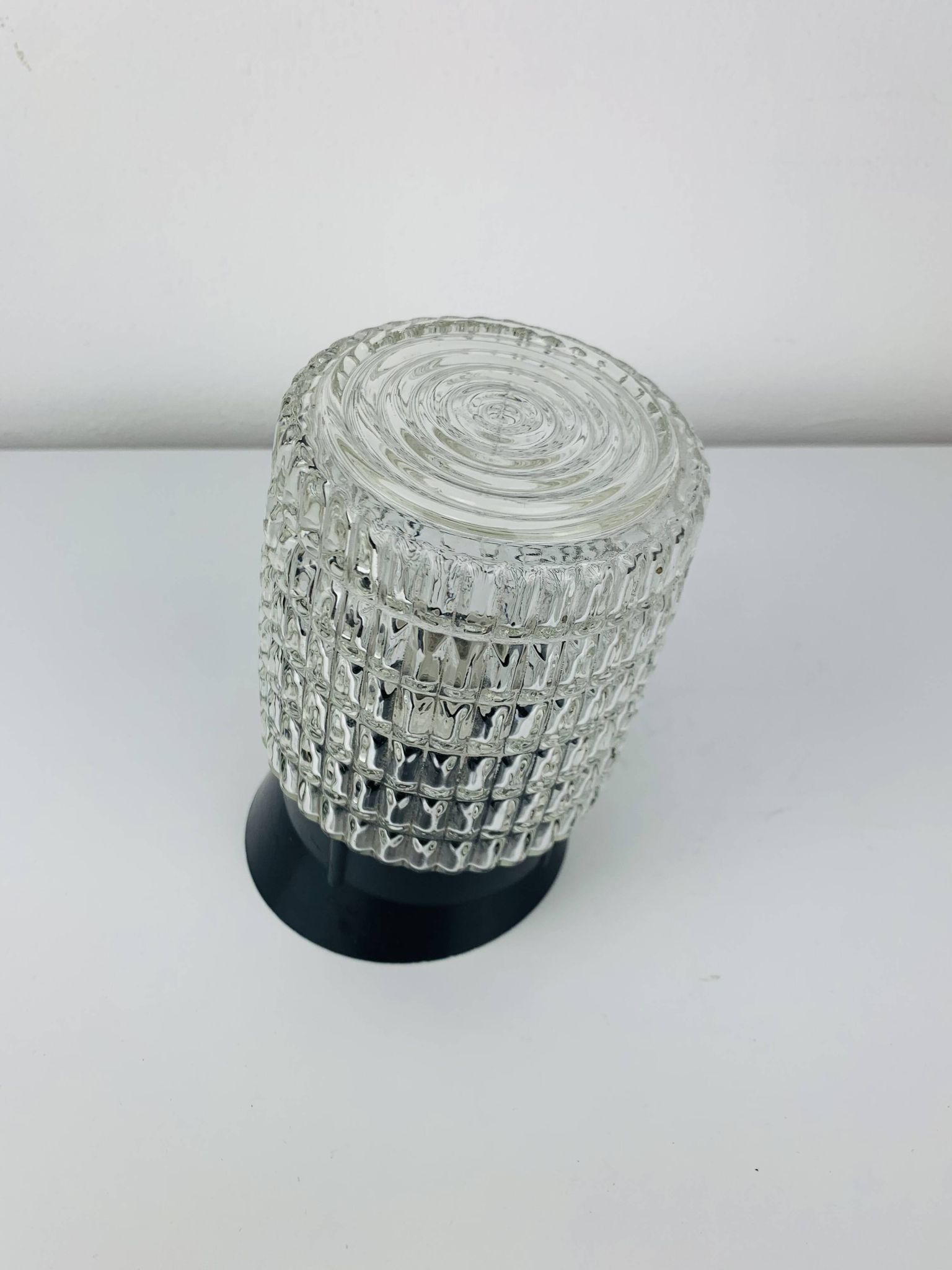 Arno vintage molded glass wall lamp, 1960s