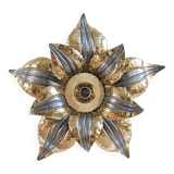 70's Brutalist Brass Wall/Ceiling Light