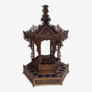 Liquor cellar bandstand wooden cut early XX °