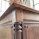 Drapery oak counter 1900