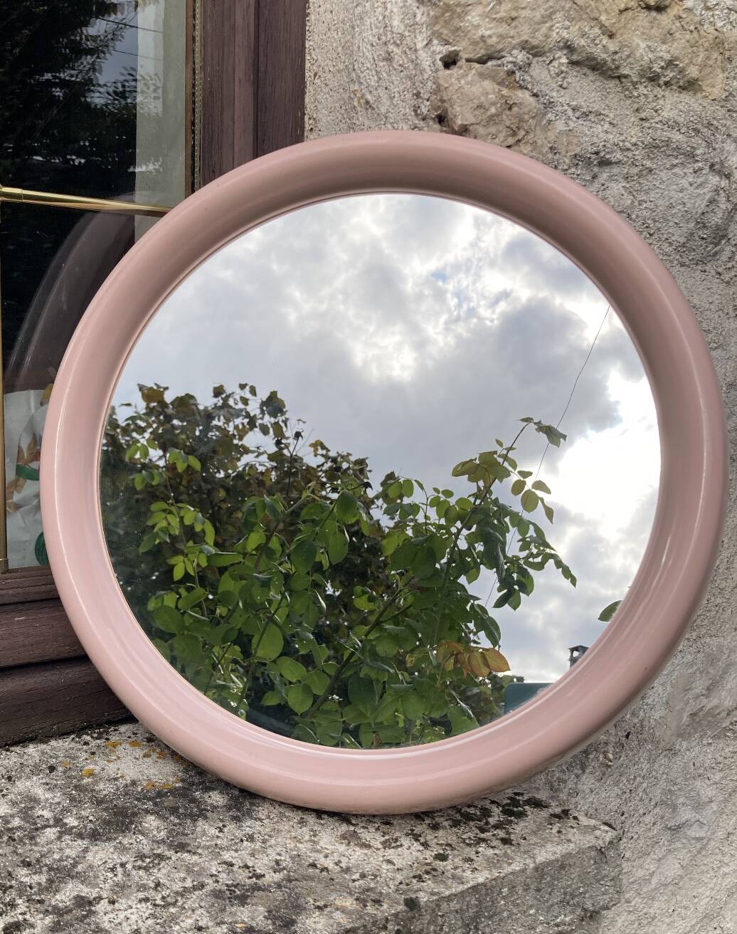 Vintage pink mirror