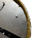 Ceiling light in glass and gold metal