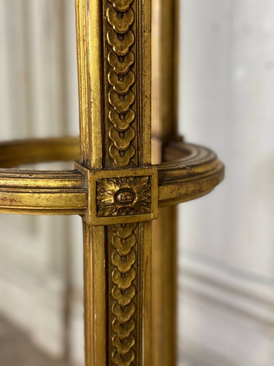 Louis XVI style planter in carved and gilded wood circa 1900