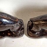 Pair of bookends 1960s Stylised Bull