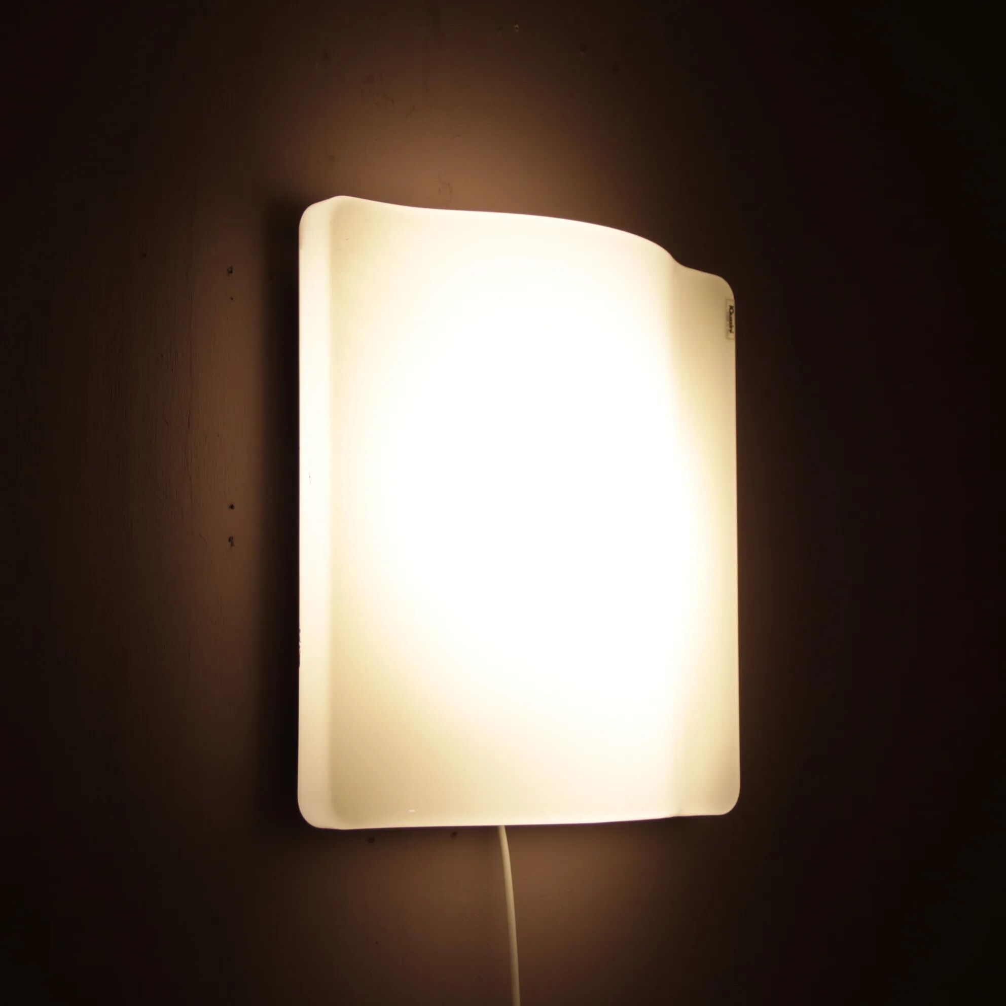 1970s “Wave” wall lamp by iGuzzini, Italy