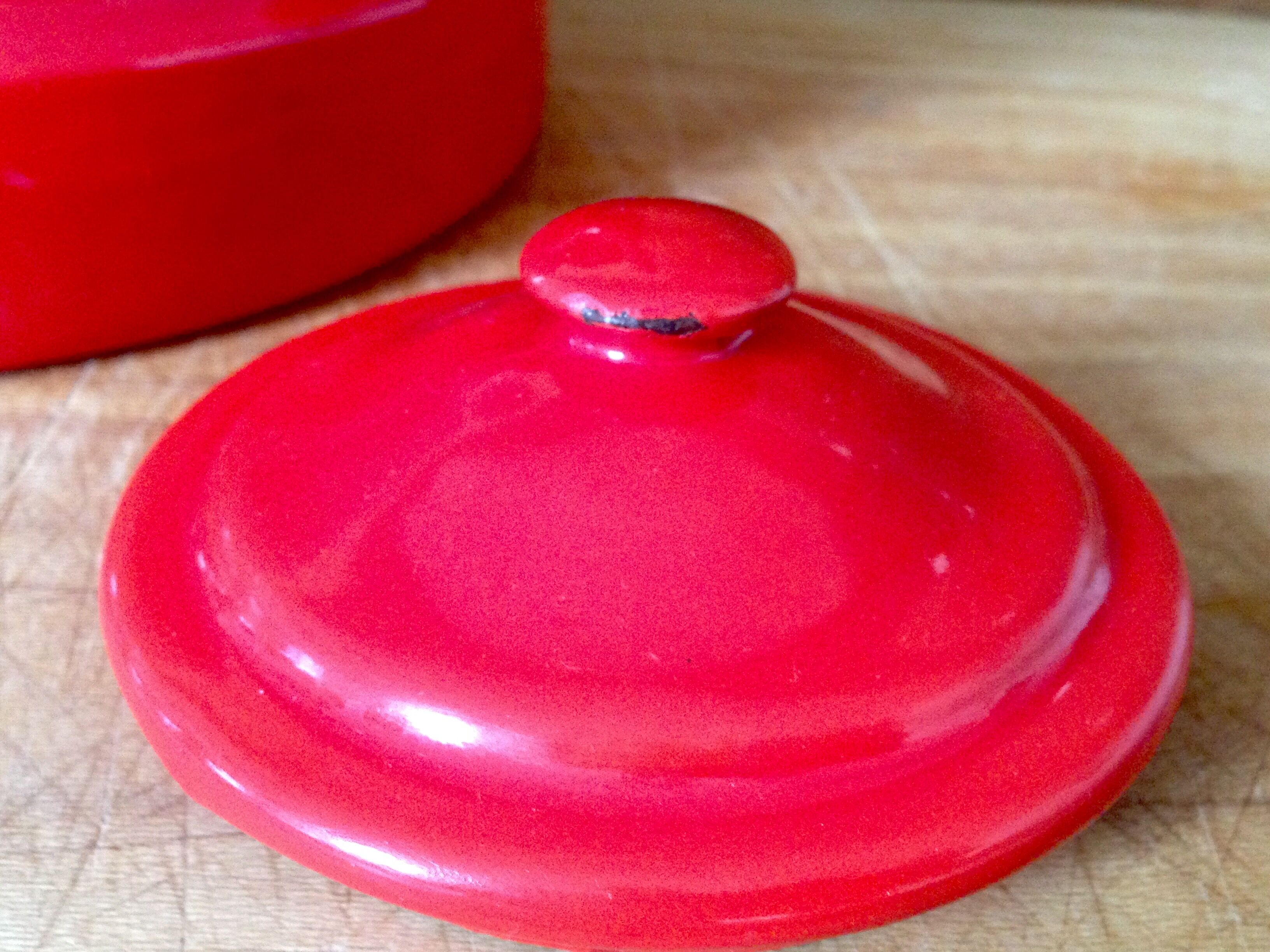 Vintage enameled kettle