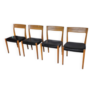 4 chaises scandinaves