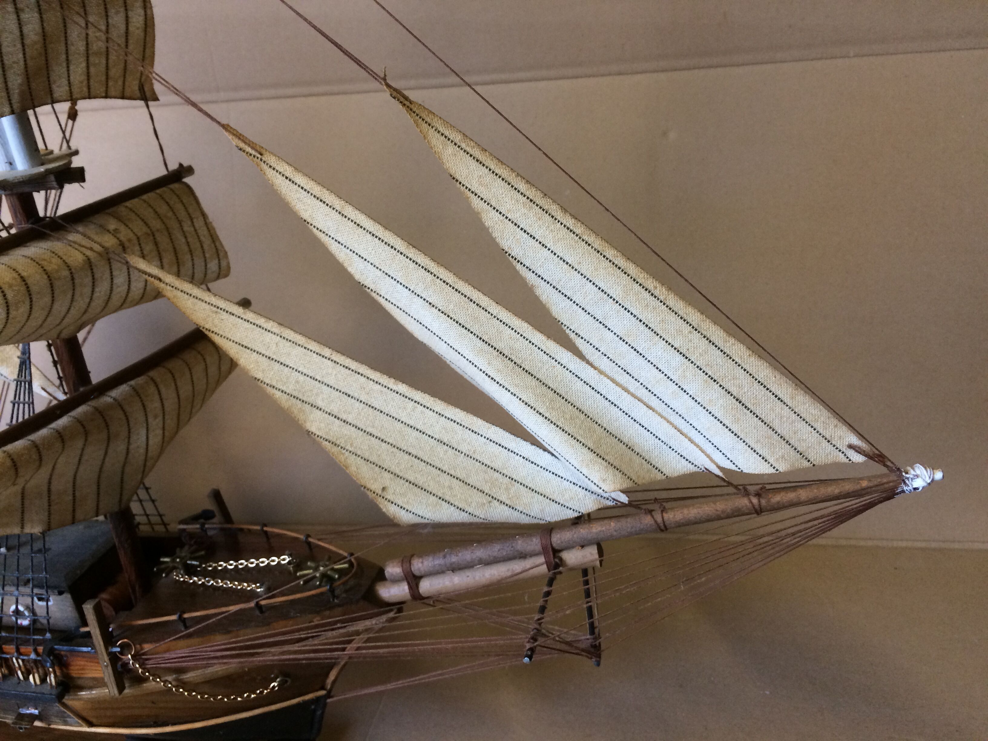 Model of 18th century boat