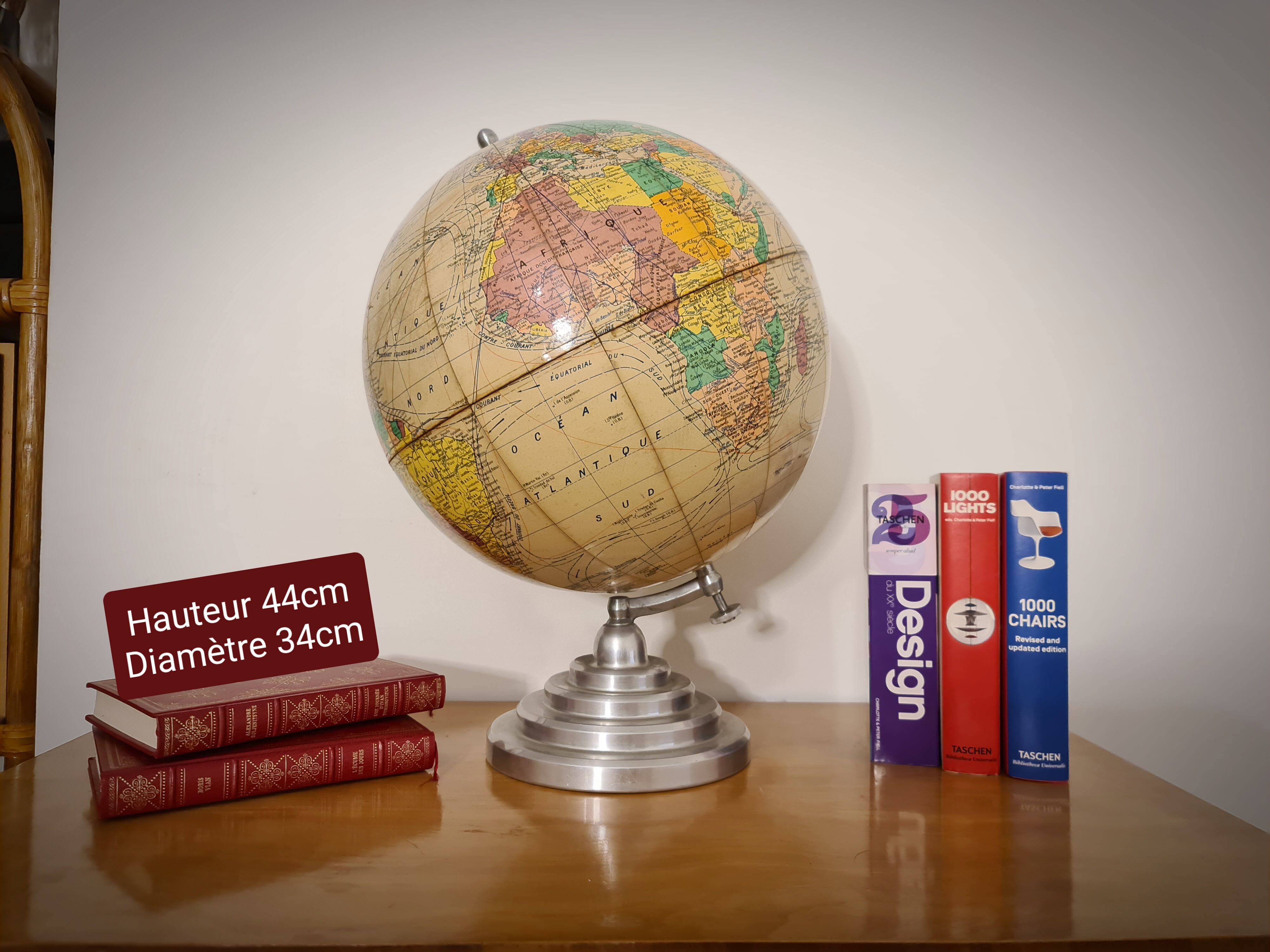 Vintage globe Girard & Barrère 50's