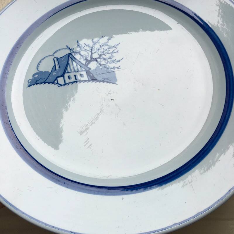 Assiette vintage Sarreguemines Aubépine
