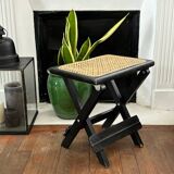 Folding cane stool