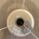 Beige cracked ceramic lamp base Le Dauphin Leffard model