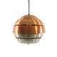 1960s Danish pendant – copper & aluminium lamp in Carl Thore style