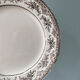 Set of 10 flat plates Terre de Fer Faïence d'Onnaing, model Roses-Mousses