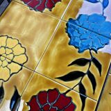 Set of 3 vintage nesting tables and checkered tables