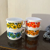 Vintage chocolate cup Arcopal lotus 70s pops