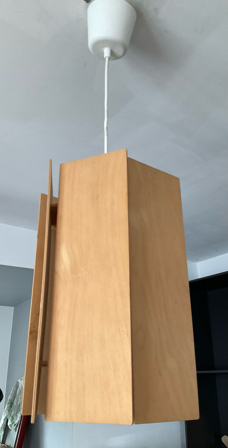 Scandinavian wooden pendant lamp