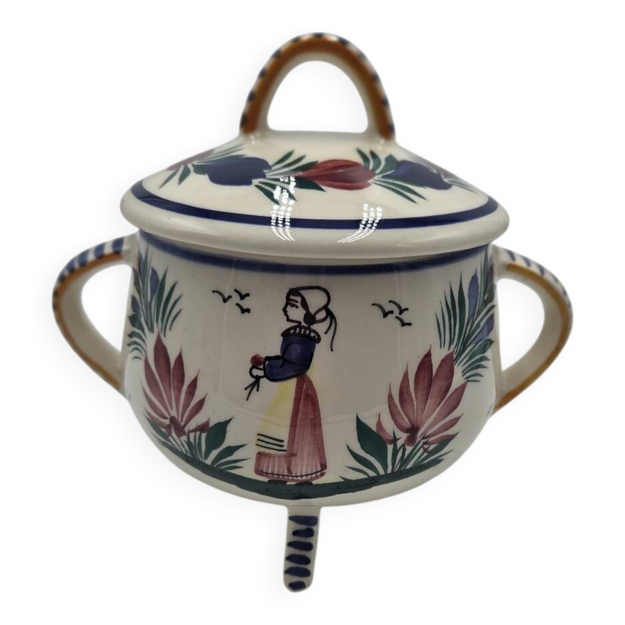 Bonbonnière/Sugar bowl HB Quimper